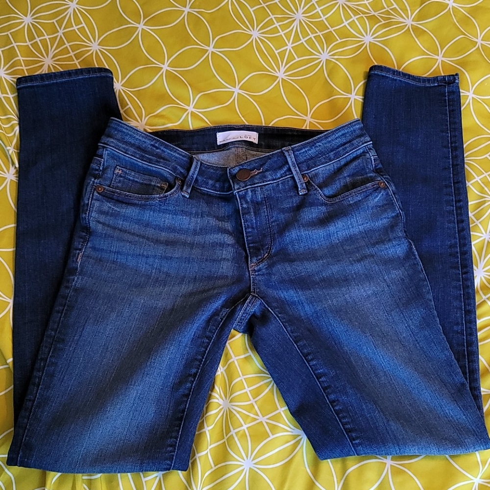 Loft CURVY skinny jeans Sz 0 *blemish*